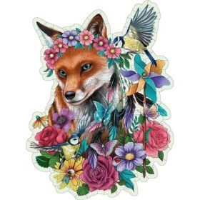 Puzzle Lemn Contur Vulpe, 150 Piese Ravensburger - 1